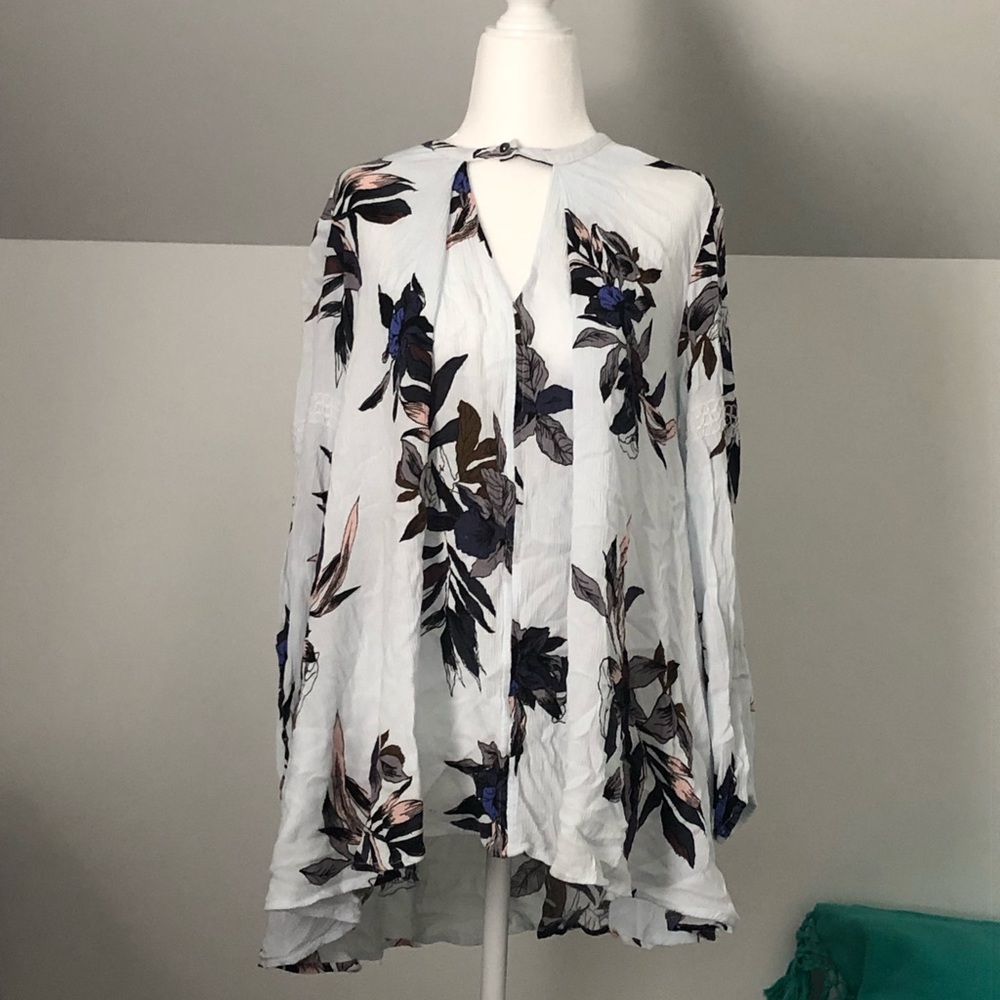 Free People White Tunic Top